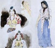Eugene Delacroix Moroccan Women painting